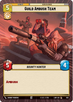 Guild Ambush Team (HYPERSPACE) single card from Star Wars Unlimited