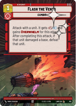 Flash the Vents (HYPERSPACE FOIL) single card from Star Wars Unlimited