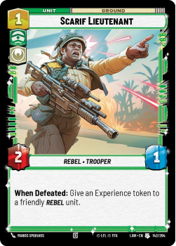 Scarif Lieutenant single card from Star Wars Unlimited