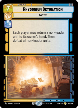 Rhydonium Detonation single card from Star Wars Unlimited