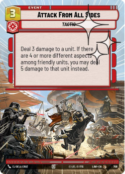Attack From All Sides (HYPERSPACE FOIL) single card from Star Wars Unlimited