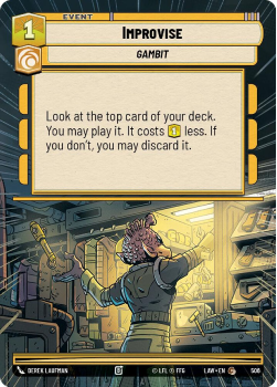 Improvise (HYPERSPACE) single card from Star Wars Unlimited