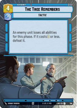The Tree Remembers (HYPERSPACE) single card from Star Wars Unlimited