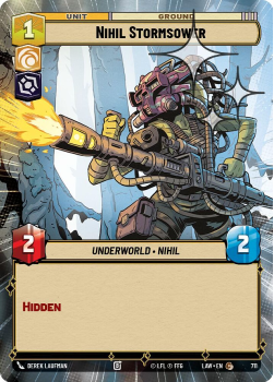 Nihil Stormsower (HYPERSPACE FOIL) single card from Star Wars Unlimited