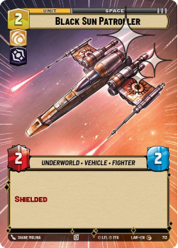 Black Sun Patroller (HYPERSPACE FOIL) single card from Star Wars Unlimited