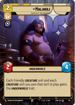 Malakili - Keeper of the Menagerie (HYPERSPACE FOIL) single card from Star Wars Unlimited