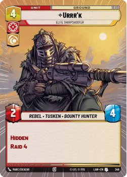 Urrr'k - Elite Sharpshooter (HYPERSPACE) single card from Star Wars Unlimited