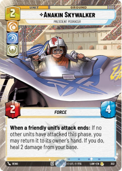 Anakin Skywalker - Prescient Podracer (HYPERSPACE) single card from Star Wars Unlimited