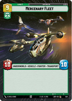 Mercenary Fleet (HYPERSPACE) single card from Star Wars Unlimited