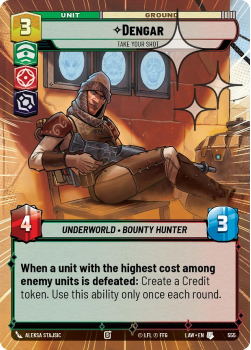 Dengar - Take Your Shot (HYPERSPACE FOIL) single card from Star Wars Unlimited