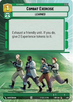 Combat Exercise (HYPERSPACE) single card from Star Wars Unlimited