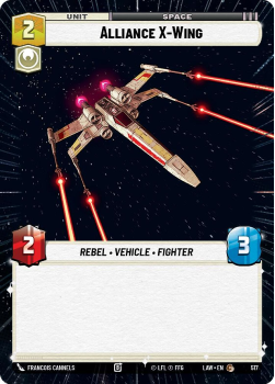 Alliance X-Wing (HYPERSPACE) single card from Star Wars Unlimited
