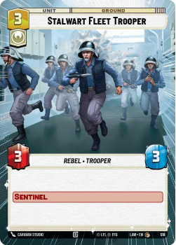 Stalwart Fleet Trooper (HYPERSPACE) single card from Star Wars Unlimited