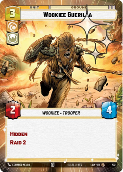 Wookiee Guerilla (HYPERSPACE FOIL) single card from Star Wars Unlimited