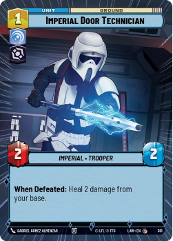 Imperial Door Technician (HYPERSPACE) single card from Star Wars Unlimited