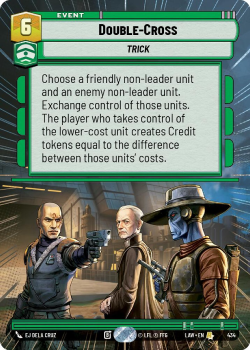 Double-Cross (HYPERSPACE) single card from Star Wars Unlimited