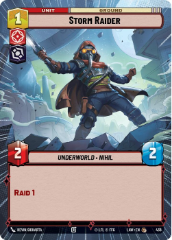 Storm Raider (HYPERSPACE) single card from Star Wars Unlimited
