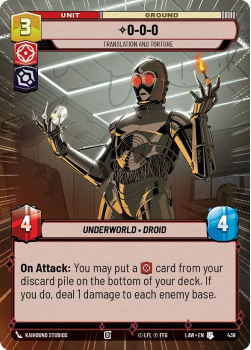 0-0-0 - Translation and Torture (HYPERSPACE) single card from Star Wars Unlimited