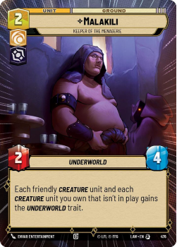 Malakili - Keeper of the Menagerie (HYPERSPACE) single card from Star Wars Unlimited