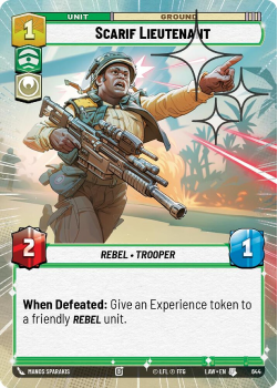 Scarif Lieutenant (HYPERSPACE FOIL) single card from Star Wars Unlimited