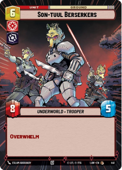 Son-tuul Berserkers (HYPERSPACE) single card from Star Wars Unlimited