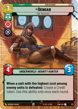 Dengar - Take Your Shot (HYPERSPACE) single card from Star Wars Unlimited