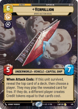 Vermillion - Qi'ra's Auction House (HYPERSPACE) single card from Star Wars Unlimited
