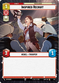 Inspired Recruit (HYPERSPACE) single card from Star Wars Unlimited