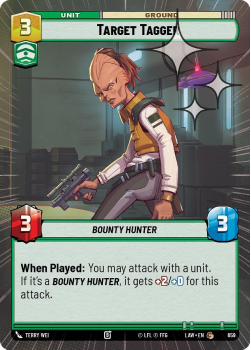 Target Tagger (HYPERSPACE FOIL) single card from Star Wars Unlimited