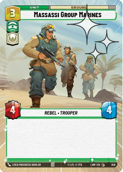 Massassi Group Marines (HYPERSPACE FOIL) single card from Star Wars Unlimited