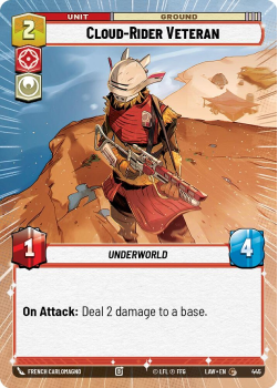 Cloud-Rider Veteran (HYPERSPACE) single card from Star Wars Unlimited