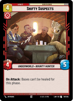 Shifty Suspects single card from Star Wars Unlimited