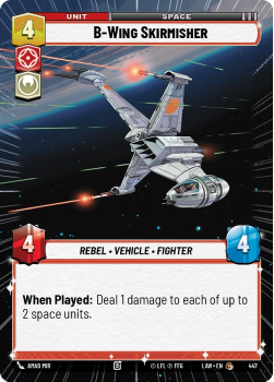 B-Wing Skirmisher (HYPERSPACE) single card from Star Wars Unlimited