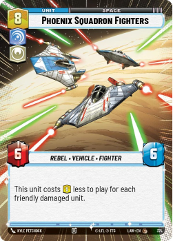 Phoenix Squadron Fighters (HYPERSPACE) single card from Star Wars Unlimited