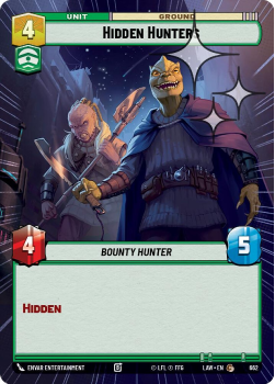 Hidden Hunters (HYPERSPACE FOIL) single card from Star Wars Unlimited