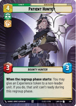 Patient Hunter (HYPERSPACE FOIL) single card from Star Wars Unlimited