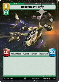 Mercenary Fleet (HYPERSPACE FOIL) single card from Star Wars Unlimited