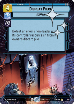 Display Piece (HYPERSPACE FOIL) single card from Star Wars Unlimited