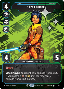 Ezra Bridger - Spectre Six (PRESTIGE FOIL) single card from Star Wars Unlimited
