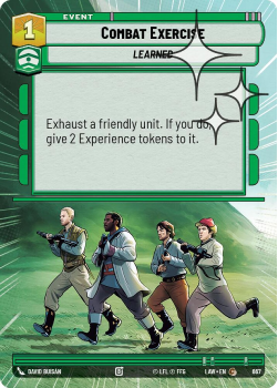 Combat Exercise (HYPERSPACE FOIL) single card from Star Wars Unlimited