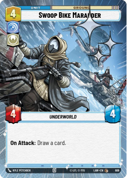Swoop Bike Marauder (HYPERSPACE FOIL) single card from Star Wars Unlimited