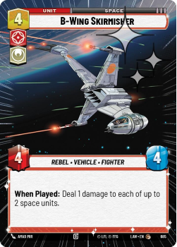 B-Wing Skirmisher (HYPERSPACE FOIL) single card from Star Wars Unlimited