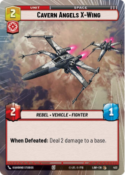 Cavern Angels X-Wing (HYPERSPACE) single card from Star Wars Unlimited