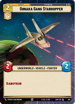 Ohnaka Gang Starhopper (HYPERSPACE) single card from Star Wars Unlimited