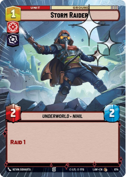 Storm Raider (HYPERSPACE FOIL) single card from Star Wars Unlimited