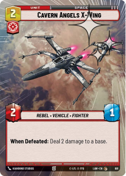 Cavern Angels X-Wing (HYPERSPACE FOIL) single card from Star Wars Unlimited