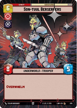 Son-tuul Berserkers (HYPERSPACE FOIL) single card from Star Wars Unlimited