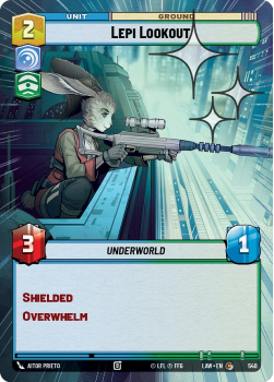 Lepi Lookout (HYPERSPACE FOIL) single card from Star Wars Unlimited