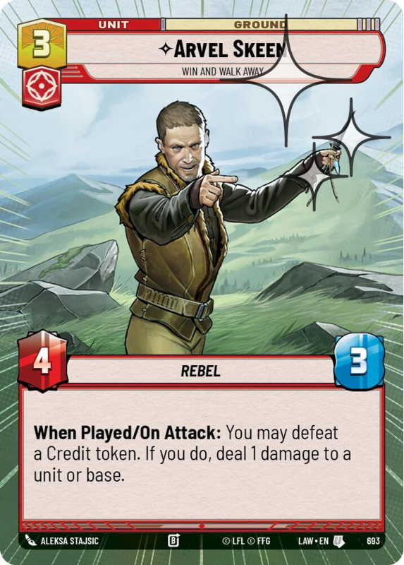 Arvel Gentry Arvel Skeen - Win and Walk Away (HYPERSPACE FOIL) : 693 A LAWLESS TIME ...