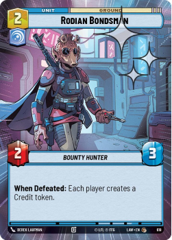 Rodian Bondsman (HYPERSPACE FOIL) single card from Star Wars Unlimited